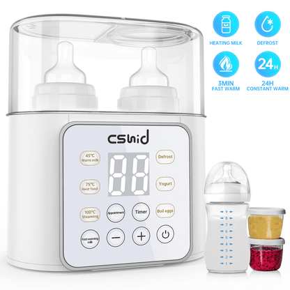 Baby Bottle Warmer, 9-In-1 Fast Milk Warmer Babies Food Heater & Defrost