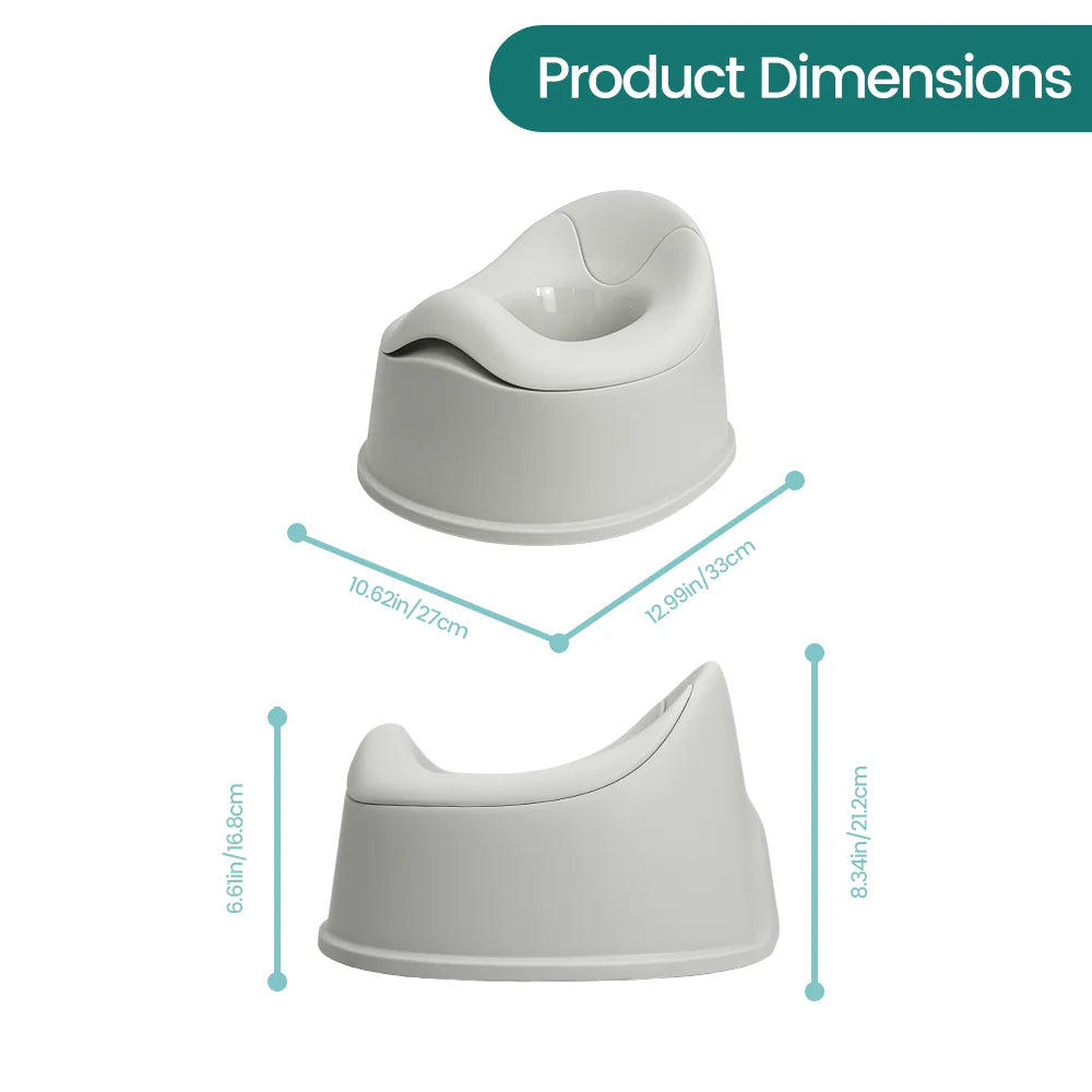 Ergonomic Baby Potty Training Toilet for Toddlers, Elevated Comfort Potty Chair with Anti-Slip Base, Easy to Clean, Pink/Grey