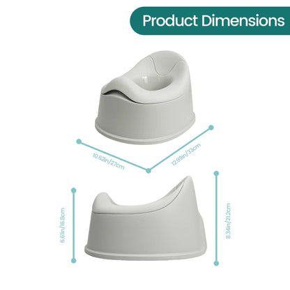 Ergonomic Baby Potty Training Toilet for Toddlers, Elevated Comfort Potty Chair with Anti-Slip Base, Easy to Clean, Pink/Grey
