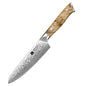 1-3PCS Damascus Steel Knife Set Chef Santoku Utility Knives 67 Layers Super Steel Figured Sycamore Brass Rivets 60HRC
