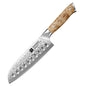 1-3PCS Damascus Steel Knife Set Chef Santoku Utility Knives 67 Layers Super Steel Figured Sycamore Brass Rivets 60HRC