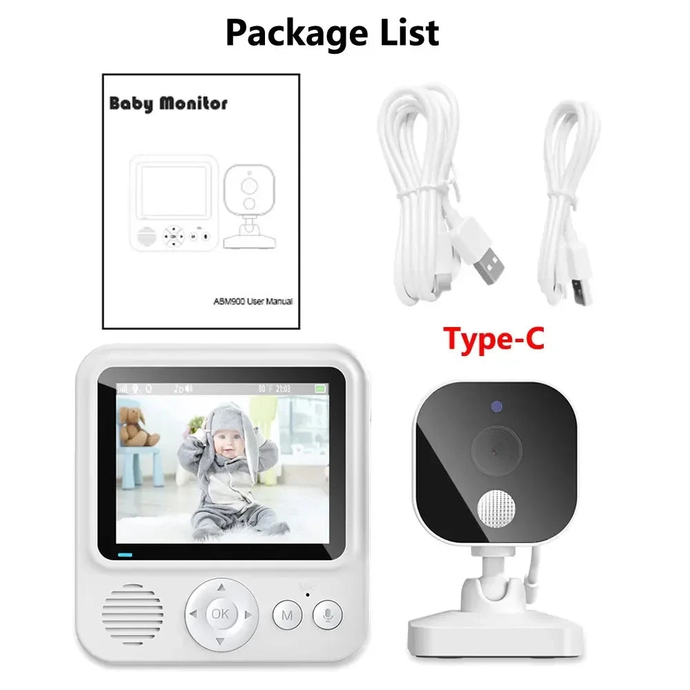 2.8 Inch Video Baby Monitor Wireless Mother Kid 2Way Audio Night Vision Video Surveillance Cam with Temperature Display Screen