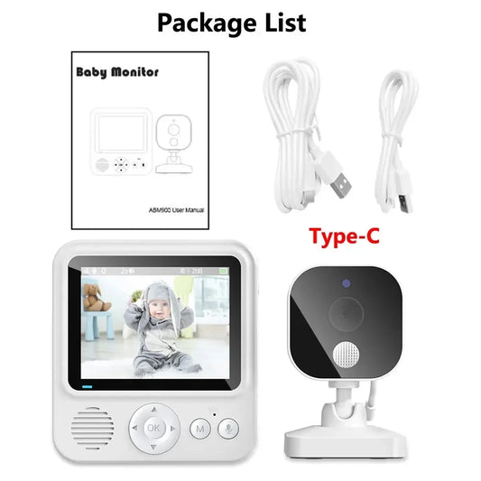 2.8 Inch Video Baby Monitor Wireless Mother Kid 2Way Audio Night Vision Video Surveillance Cam with Temperature Display Screen