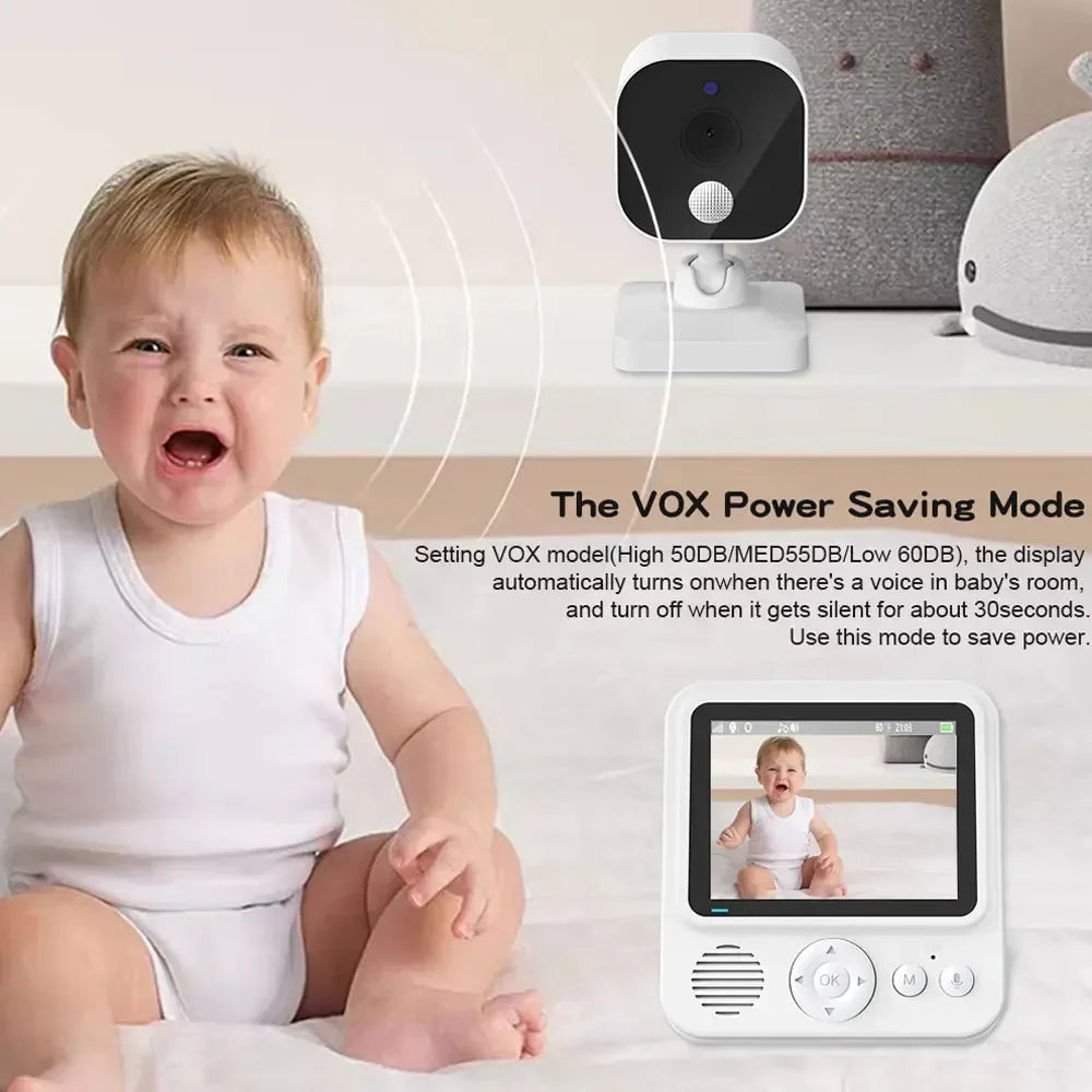 2.8 Inch Video Baby Monitor Wireless Mother Kid 2Way Audio Night Vision Video Surveillance Cam with Temperature Display Screen