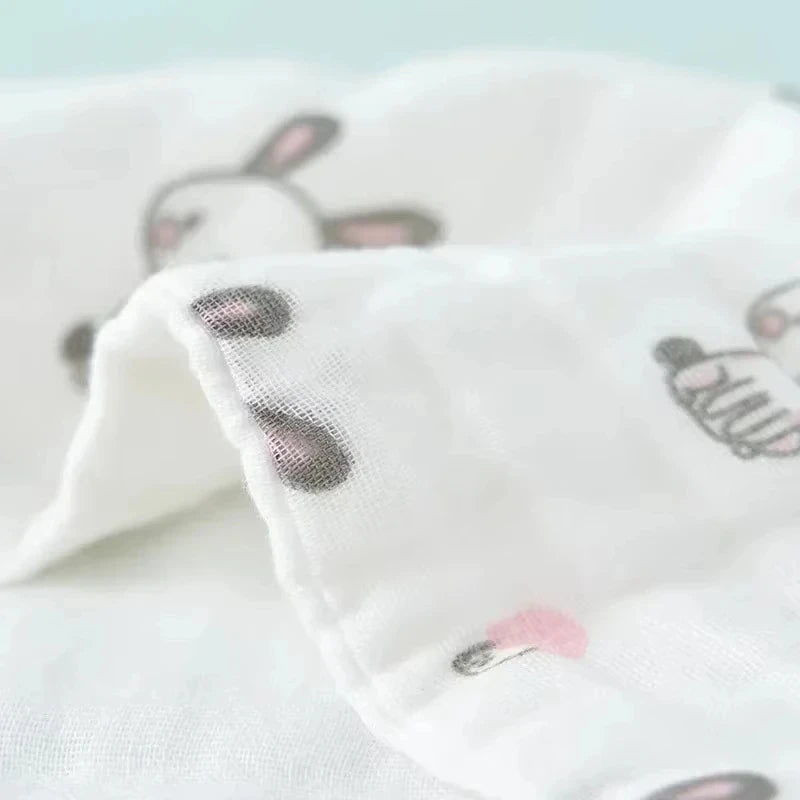 5Pcs/Lot Muslin 6 Layers Cotton Soft Baby Towels Baby Face Towel Handkerchief Bathing Feeding Face Washcloth Wipe Burp Cloth