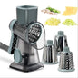 Hand-Cranked Cheese Grater Vegetable Slicer, Three-In-One Grinder with Interchangeable Blades, Kitchen Multi-Function Tool