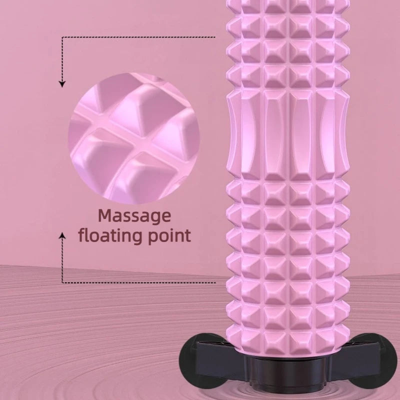 Foam Roller Massage Stick Adsorbable Suction Cup Solid Foam Shaft Deep Therapy Muscle Relaxation Yoga Fitness Back Pain Relief
