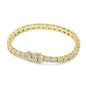 D VVS1 Moissanite Tennis Bracelet Original S925 Sterling Silver Plated 18K White Gold with GRA Bracelets for Women Man